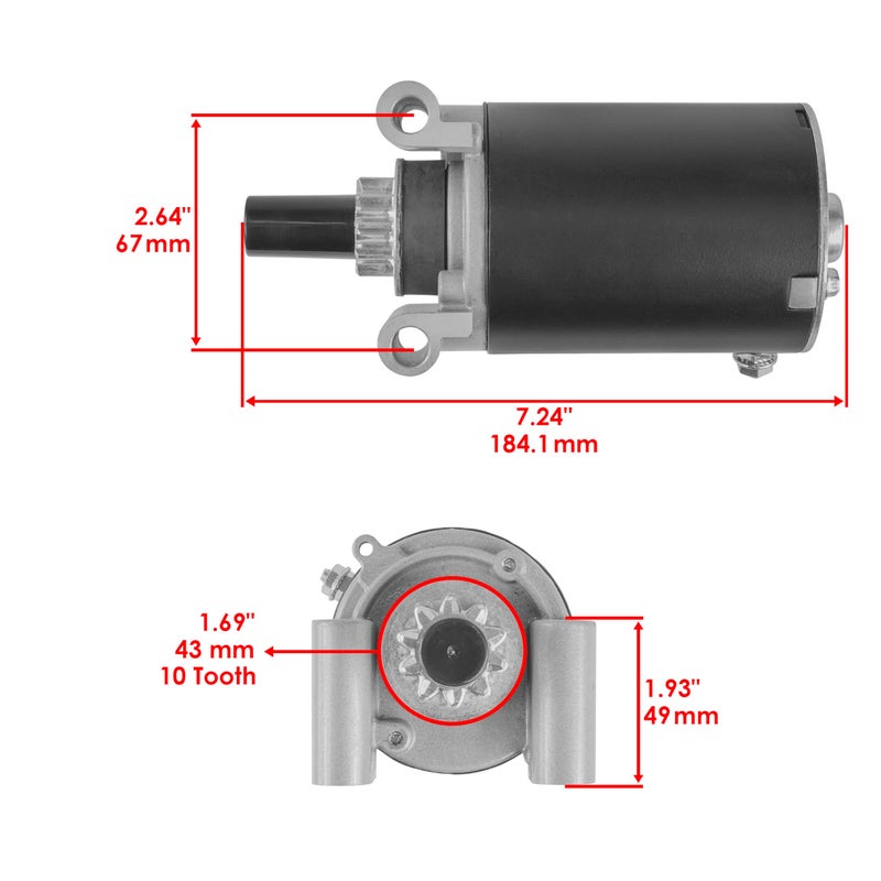 Caltric Starter Compatible with Kohler 2509807 2509807-S 2509805 2509806 1209810 - Image 2